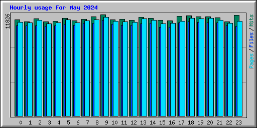 Hourly usage for May 2024