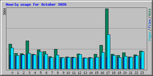 Hourly usage for October 2026